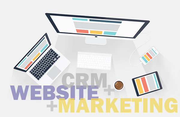 Website for real estate agents with Real estate CRM